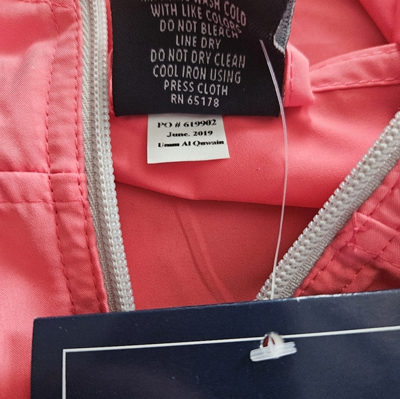 CHARLES RIVER PACK-N-GO PULLOVER CORAL WOMENS XS - Picture 3 of 7